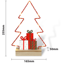Xmas Haus Multicolour Wired LED Light Christmas Tree Festive Display - Size: 5 x 16 x 25cm - Wilko - thumbnail 4
