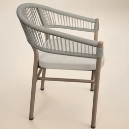 SOLACE+CO Hana Lita 4 Seater Round Garden Bistro Set - Beige - Wilko - thumbnail 4