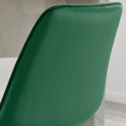 Furniturebox Cesano Green Velvet Silver Legs Counter Stools Set of 2 - Wilko - thumbnail 4