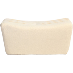 Desser Furniture Vanilla Boucle Fabric Cosy Pouffe Footstool - Size: 39.0 cm x 83.0 cm x 65.0 cmcm - White - Wilko - thumbnail 4