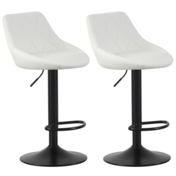 Stanley Cream Height Adjustable Kitchen Bar Stool with Footrest Set of 2 - MCC - Wilko - thumbnail 3