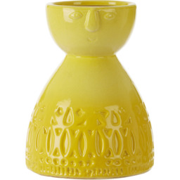 Premier Housewares Yellow Mimo Ceramic Vase Small - Size: 14 x 14 x 17cm - Wilko - thumbnail 3