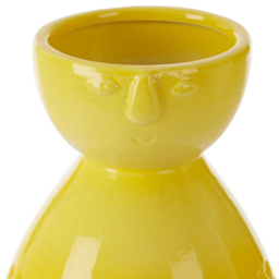 Premier Housewares Yellow Mimo Ceramic Vase Small - Size: 14 x 14 x 17cm - Wilko - thumbnail 5