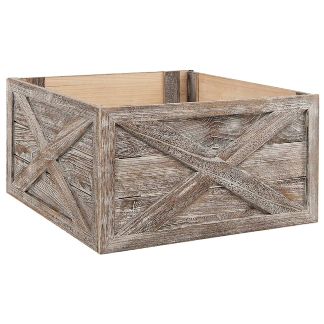 Costway Grey Christmas Tree Box Stand Large - Size: 75 x 45 x 13cm - Wilko - image 1