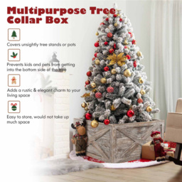Costway Grey Christmas Tree Box Stand Large - Size: 75 x 45 x 13cm - Wilko - thumbnail 6