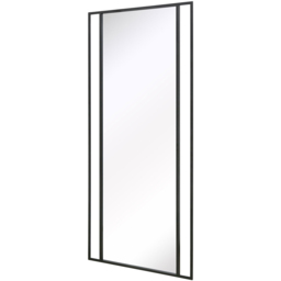 MirrorOutlet The Genestra Black Modern Wall and Leaner Garden Mirror 200 x 90cm - Size: 200 x 90 x 3cm - Wilko - thumbnail 4