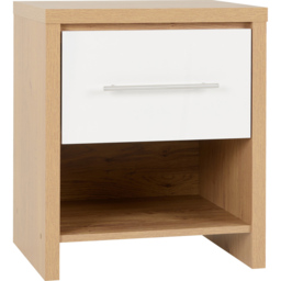 Seconique Seville White Gloss Light Oak 3 Piece Bedroom Furniture Set - Wilko - thumbnail 4