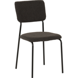 Seconique Sheldon Set of 4 Grey Boucle Fabric Dining Chair - Wilko - thumbnail 5