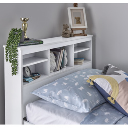 Veera Single White Guest Bed and Trundle - Bedmaster - Wilko - thumbnail 4