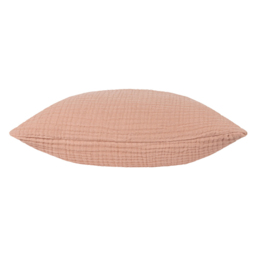 Yard Lark Pink Clay Muslin Cotton Cushion - Size: 45 x 45 cm - Yard Living - Wilko - thumbnail 5