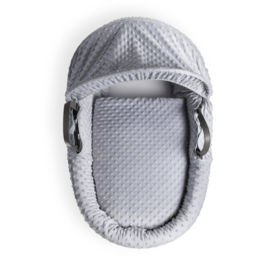 Clair De Lune Grey Dimple Grey Wicker Moses Basket with Rocking Stand - Size: 68 x 68 x 30cm - Wilko - thumbnail 4