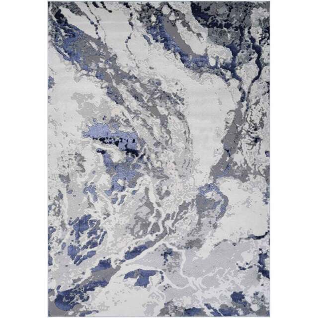 Desire Rugs Picasso Navy Abstract Rug 160 x 230cm - Wilko - image 1