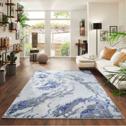 Desire Rugs Picasso Navy Abstract Rug 160 x 230cm - Wilko - thumbnail 3