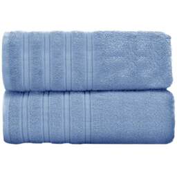 Velosso Hampi Cotton Blue Bath Towel Set of 2 - Wilko