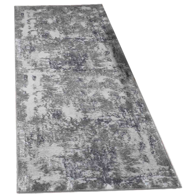 Desire Rugs Serenity Grey Abstract Acrylic Rug 60 x 220cm - Wilko - image 1