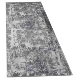 Desire Rugs Serenity Grey Abstract Acrylic Rug 60 x 220cm - Wilko