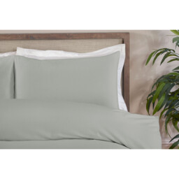 Divante Belgravia Super king Silver Waffle Duvet Cover and Pillowcase Set - Wilko - thumbnail 4
