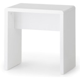 Julian Bowen Manhattan White Dressing Table Stool - Size: 30 x 45 x 46cm - Wilko - thumbnail 3
