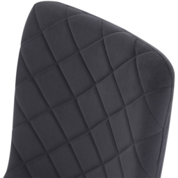 Living and Home Set of 4 Grey Modern Urban Style Armless Dining Chairs - Size: 83 x 43 x 41cm - Wilko - thumbnail 5