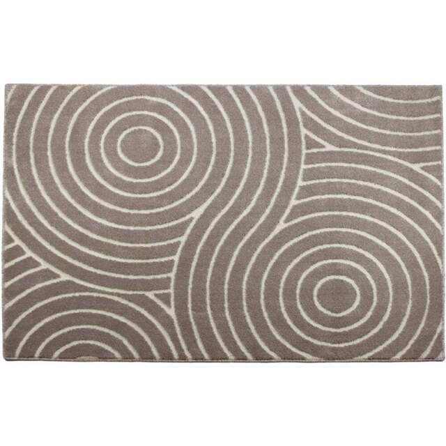 Eselle Rhythm Sculpt Natural Rug 120 x 170cm - Cream - Wilko - image 1