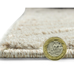 Eselle Rhythm Sculpt Natural Rug 120 x 170cm - Cream - Wilko - thumbnail 4