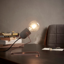 Teamson Home Pettit Rose Gold Finish Desk Lamp - Size: 21.8 x 17.8 x 24.9cm - Red - Wilko - thumbnail 3