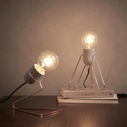 Teamson Home Pettit Rose Gold Finish Desk Lamp - Size: 21.8 x 17.8 x 24.9cm - Red - Wilko - thumbnail 5