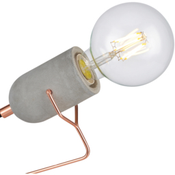 Teamson Home Pettit Rose Gold Finish Desk Lamp - Size: 21.8 x 17.8 x 24.9cm - Red - Wilko - thumbnail 4