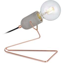 Teamson Home Pettit Rose Gold Finish Desk Lamp - Size: 21.8 x 17.8 x 24.9cm - Red - Wilko