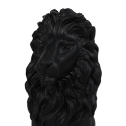 Matte Black Standing Lion Ornament - Size: 20.5 x 34 x 13.5 - Wilko - thumbnail 3