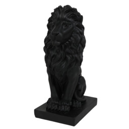 Matte Black Standing Lion Ornament - Size: 20.5 x 34 x 13.5 - Wilko - thumbnail 4