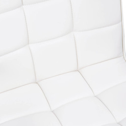 Portland White PU Leather Swivel Office Chair - Size: 52 x 54 x 99cm - Wilko - thumbnail 7