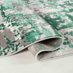 Desire Rugs Styra Aqua Grunge Abstract Area Rug 60 x 220m - Size: 60 x 220cm - Wilko - thumbnail 4