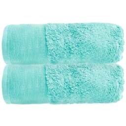 Allure Bath Fashions Bamboo Duckegg Luxury Marlborough Hand Towel - Size: 50 x 90cm - Blue - Wilko