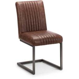 Julian Bowen Brooklyn Set of 2 Brown Dining Chair - Multi - Wilko - thumbnail 4