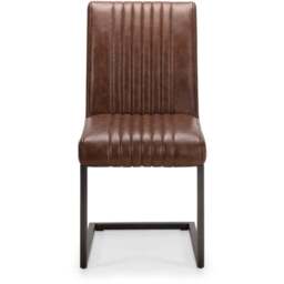 Julian Bowen Brooklyn Set of 2 Brown Dining Chair - Multi - Wilko - thumbnail 5