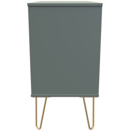 Crowndale 3 Drawer Reed Green Wide Chest of Drawers Ready Assembled - Wilko - thumbnail 5