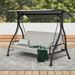 Malay Riviera 3 Seater Combo Swingbed - Grey - Wilko - thumbnail 5