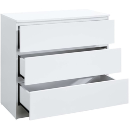 Oslo 3 Drawer White Chest of Drawers - Birlea - Wilko - thumbnail 5