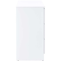 Oslo 3 Drawer White Chest of Drawers - Birlea - Wilko - thumbnail 7