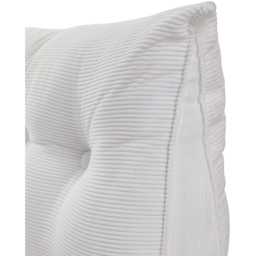 Living and Home Beige Corduroy Wedge Headboard Pillow with Side Pocket 180 x 50cm - Size: 50 x 180 x 20cm - Wilko - thumbnail 5