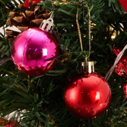 Living and Home LED Lights Baubles and Gold Star Top Mini Artificial Christmas Tree 1.8ft - Multi - Wilko - thumbnail 7