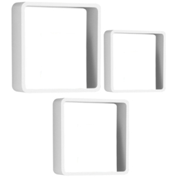 Premier Housewares White Floating Shelf 3 Pack - Size: 13 x 35 x 35cm - Wilko - thumbnail 1