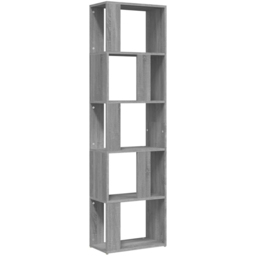 vidaXL 7 Shelf Grey Sonoma Oak Bookcase - Size: 160 x 45 x 24cm - Wilko - thumbnail 3