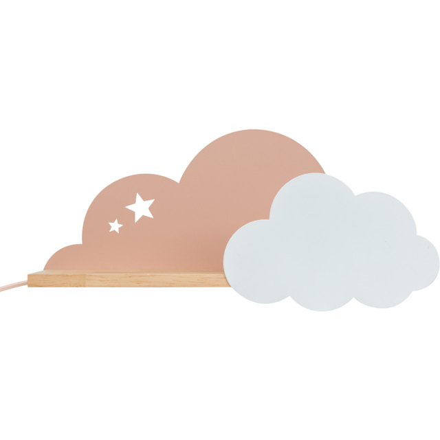 ValueLights Cloud Children's LED Shelf Lamp - Size: 20 x 46 x 12cm - Multi - Wilko - image 1