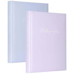 Single Pastel Photo Album 50 Pages in Assorted styles - Size: 27 x 33 x 3cm - Wilko