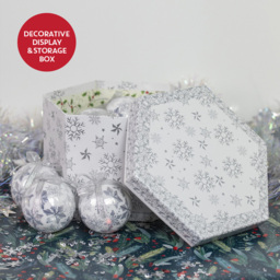 The Christmas Workshop White and Silver Foil Bauble 14 Pack - Wilko - thumbnail 7