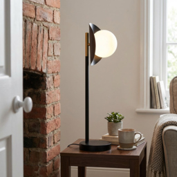 Callisto Table Lamp - Black and Gold - Wilko - thumbnail 4