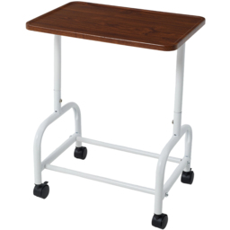Living and Home Walnut and White Side Table with Basket - Size: 50 x 47 x 35cm - Walnut + White - Wilko - thumbnail 5