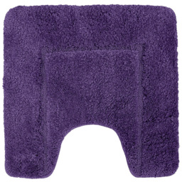 Mayfair Purple Micro Fibre Bath Mat Set - Wilko - thumbnail 5